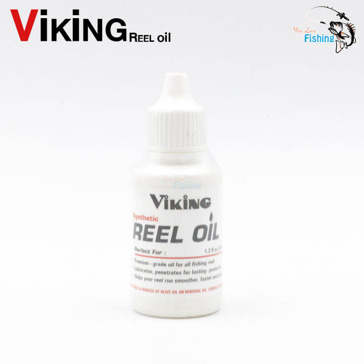 น้ำมันหล่อลื่น-viking-reel-oil-ความจุ-35-ml-ใช้กับเฟืองทองเหลือง-เฟืองสแตนเลส-เฟืองพลาสติก