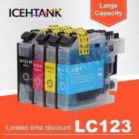 【Best-Selling】 HG MEGA STORE ICEHTANK หมึก LC123 LC LC121 4ชิ้นเหมาะสำหรับพี่ชายน้องชายหมึก DCP-J552DW DCP-J752DW MFC-J470DW MFC-J650DW เครื่องพิมพ์อิงค์เจ็ท