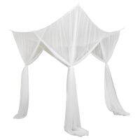 【LZ】❆℗◇  Fine Mesh 4 Corner Post Bed Canopy Hanging Bed Curtain Drape 210x190x240cm