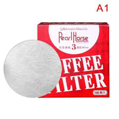 100pcs Round Coffee Filter Paper Moka Pot Coffee Maker Filter Tools No.3 /No.6