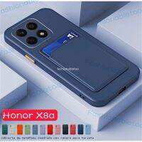 เคสสำหรับ Honor X8 X9a X8a ป้องกันเลนส์กล้อง X7A X 8a HonorX6 HonorX8A TPU สี่เหลี่ยม4ก. 5ก. ช่องเสียบบัตรเป็นซิลิโคนนิ่มคู่ฝาหลังกันกระแทก