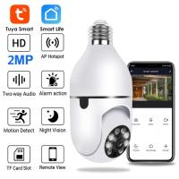 Tuya Smart 2MP Smart Life 1080P E27 Bulb Wifi Camera PTZ Infrared Night Vision Two Way Talk Indoor Wireless WiFi Baby Monitor