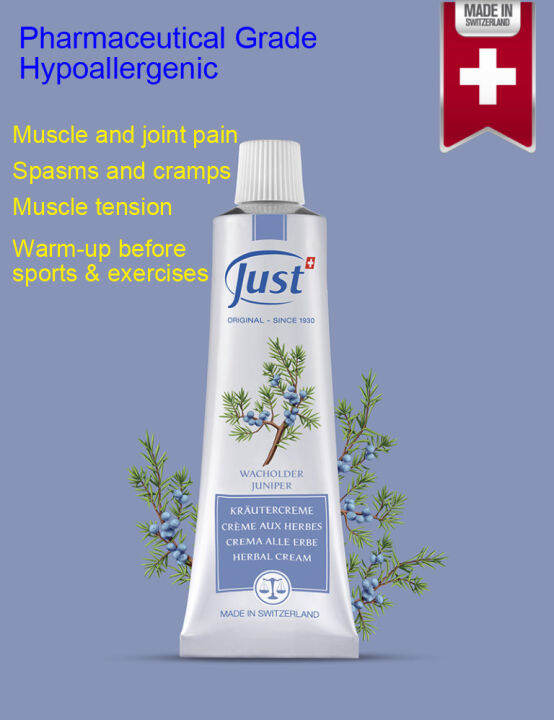 Just Swiss Juniper herbal cream 30ml muscle pain Lazada