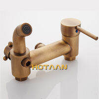 . Antique Bathroom Mixer Bath Tub Copper Mixing Control Valve Wall Mounted Shower Faucet concealed faucet YT-5313-A