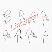 【ps165】50pcslot Stainless Steel Ear Clasps Hooks Earring Findings Earwire