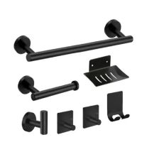 Stainless Steel Bathroom Hardware Set Robe Hook Towel Rail Bar Rack Bar Shelf toilet paper holder Bathroom accessories sets