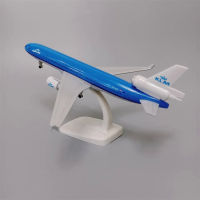 KK20cm เนเธอร์แลนด์ KLM สายการบิน MD MD-11สายการบิน D Iecast เครื่องบินรุ่นโลหะผสมเครื่องบินอากาศรุ่น W ล้อเครื่องบิน Aeroplaneq11