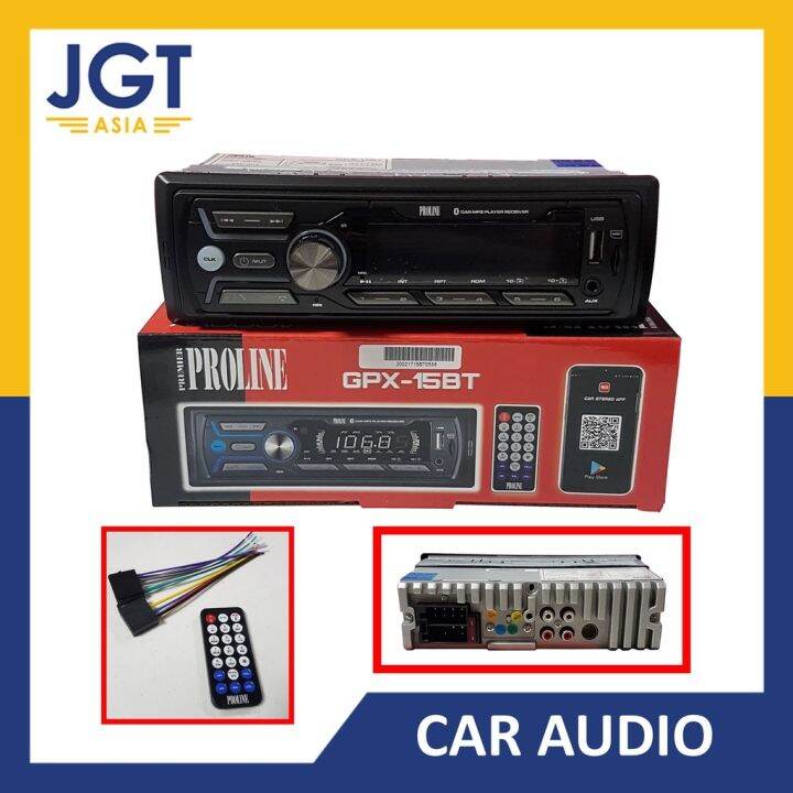 Proline GPX15BT Car Stereo w/ AM/FM Bluetooth USB MP3 Player Lazada PH