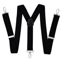 【YF】❉¤  Heavy Duty Big Size Suspenders for Men 3.5cm  Y Back with 4 Hooks Adjustable Elastic Trouser Braces Straps