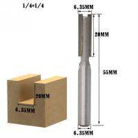 ดอกเราเตอร์ตัดก้านมีดตรง1/4 "1/2" สำหรับเครื่องตัดแต่งไม้พร้อมแบริ่งเครื่องมืองานไม้เครื่องตัดเครื่องมือบด