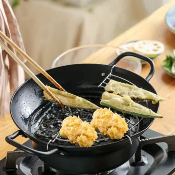  Tempura Deep Fryer Non Stick Tempura Pot Japanese