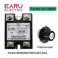 卍✥ SSR-10VA SSR-25VA SSR-40VA SSR Solid State Relay Voltage Regulator AC 380V Output Potentiometer for PID Temperature Controller