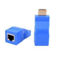 HDMI-Compatible Extender 4K RJ45 Ports LAN Network HDMI-Compatible Extension Up To 30m Over CAT5e / 6 UTP LAN Ethernet Cable Adapters Adapters