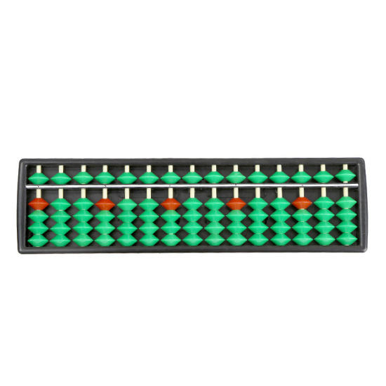 Forge ready stock kids 15 digits abacus arithmetic calculating tool math - ảnh sản phẩm 1