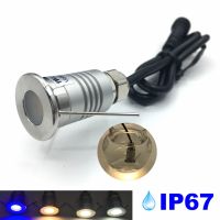 IP67 Waterproof 1W Mini LED Underground Light 12V Garden Inground Lamp Outdoor Spot Landscape Deck Stair Yard Buried Lighting