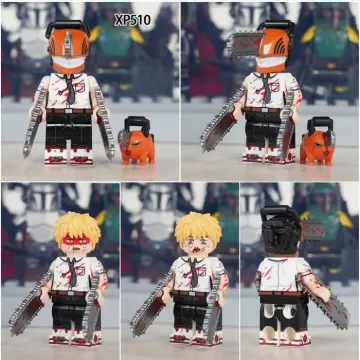 2023 Anime Chainsaw Man Denji Power Himeno Hayakawa Aki Reze Mini Action  Figures Building Blocks Model Bricks Kids Toys Gifts