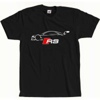 Audi Rs Power Racing สีดำ- แสดงชื่อเดิมแฟชั่นเสื้อยืดผู้ชายของขวัญวันขอบคุณพระเจ้าสีดำ