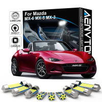 AENVTOL CANBus สำหรับมาสด้า MX5 MX-5 ND NC NB NA Miata MX-3 MX6 MX-6 1988-2017 2018 2019 2020ภายในไฟ LED ชุดอุปกรณ์เสริม