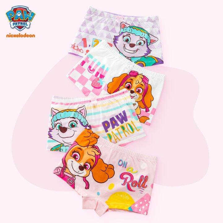 paw-patrol-กางเกงในสำหรับเด็กผู้หญิง-กางเกงในกางเกงขาสั้นเด็กวัยหัดเดินกางเกงบ็อกเซอร์ผ้าฝ้ายเด็กบริสุทธิ์สำหรับเด็กผู้หญิงตัวเล็ก