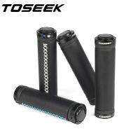 TOSEEK Bicycle Grips MTB Leather Handlebar Grips Anti-skid Shock-absorbing Soft Mountain Bike Grips ultraight BMX Road Cycling Handlebars