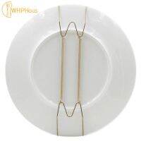 [hot]♘  1pc Wall Plates Hanger W Type Decoration Crafts Holder Invisible 6/7/8/10/12 Inch