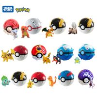 20 Styles Pokemon Elf Ball Anime Figure Pikachu Charizard Mewtwo Mew Pokeball Pocket Monster Variant Toy Cute Action Model Gifts