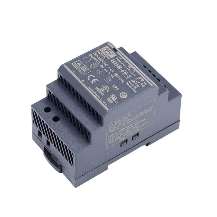 1pcs-5pcs-meanwell-din-rail-power-supply-hdr-serie-hdr-60-12-dc-5v-12v-15v-24v-48v-32w-54w-60w-ultra-slim-step-shape-led-driver