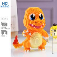 ตัวต่อนาโนบล็อก HC 9021 อะนิเมะ Charmander 1,657 ชิ้น  พร้อมคู่มือการประกอบ  แพ็คเกจที่สวยงาม น่ารัก ต่อง่ายเล่นได้ทั้งเด็กและผู้ใหญ่