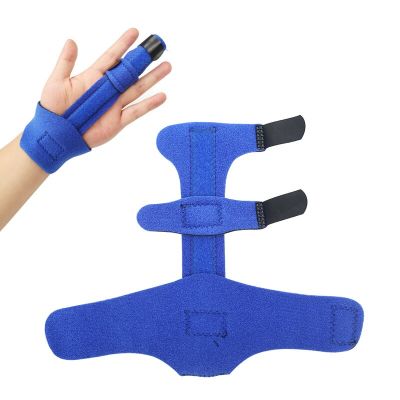 1Pcs Pain Relief Aluminium Finger Splint Fracture Protection Brace Corrector Support with Adjustable Tape Bandage Wrist Guard Adhesives Tape