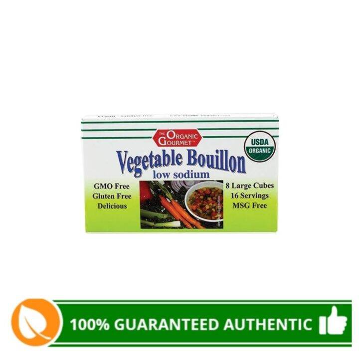 Organic Gourmet Low Sodium Vegetable Bouillon Cubes 72g Lazada PH