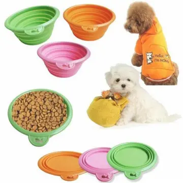 350 1000ml Travel Foldable Pet Dog Bowl for Small Large Dogs Slow Puppy Big  Dog Food