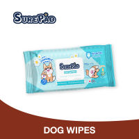 SurePad Dog Wipes ทิชชู่เปียกทำความสะอาดสุนัข สูตรคาโมมายล์ ผ้าเปียกเช็ดตัว สำหรับสุนัขทุกวัย (70 แผ่น/ แพ็ค)