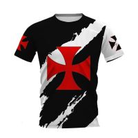 Popular Knights Templar T-shirts 3D Print Men Clothing Women Casual Pullovers Harajuku Short Sleeve Tops