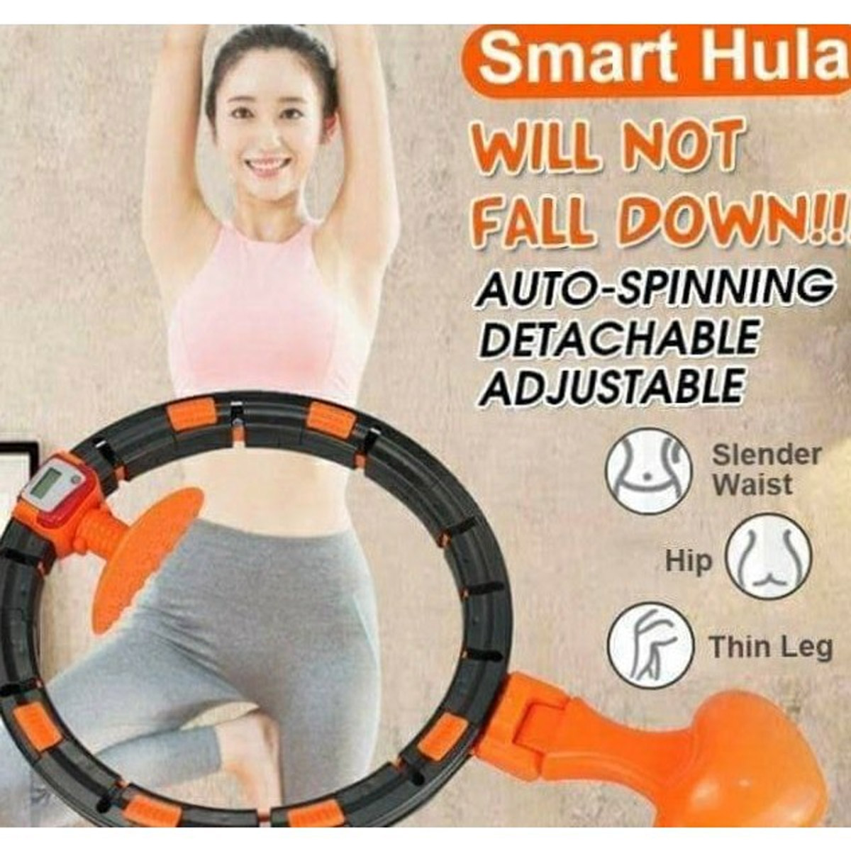 Smart Hula Hoop Will Not Fall Fixed Detachable Childrens Adult Fitness Equipment 