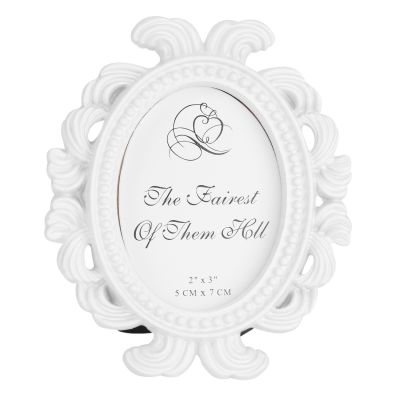 【CW】 Floral Photo Frame Round Picture Holder Wedding
