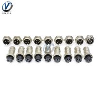 【DT】 hot  1set GX16 2/3/4/5/6/7/8/9/10 Pin Connector Male and Female Circular Aviation Socket Plug Wire Panel Connector 16mm