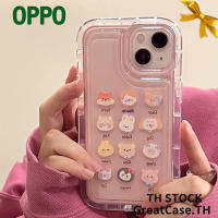 ?Ready Stock เคสโทรศัพท์ TPU ใส แบบนิ่ม สําหรับ Oppo A17 A57 A16 A76 A17K A15 A3s A5s A5 A9 A95 A1K A77s A77 A7 Realme 5i 6i 7i 8i 9i  Airbag Case