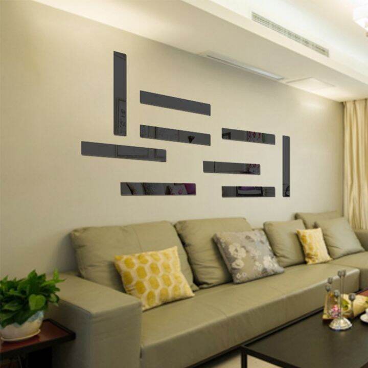 24-home-accessories-strip-สติ๊กเกอร์ติดผนังห้องนั่งเล่น-tv-back-drop-diy-art-wall-decor-home-entrance-กระจกอะคริลิค3d-สติ๊กเกอร์ติดผนังตกแต่ง20-50ซม