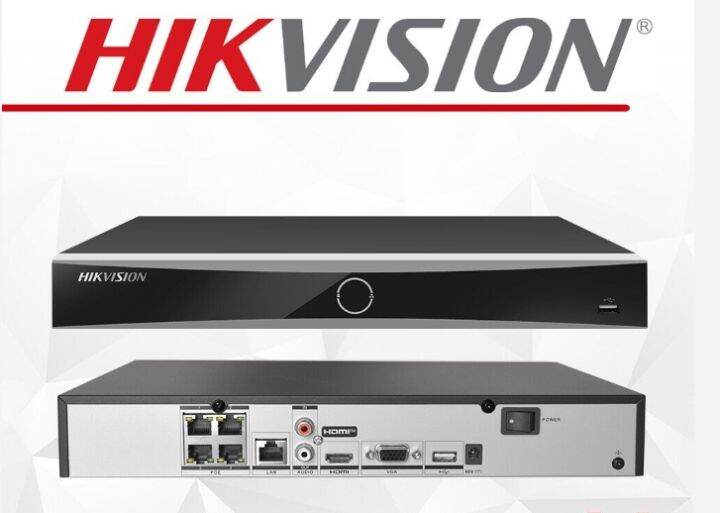 Hikvision 4CH 4POE AcuSense 4K NVR Network Video Recorder DS-7604NXI-K1 ...