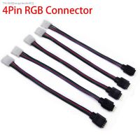 ஐ﹍۩ 5Pcs 15cm 4 Pin 4pin 5050 3528 LED RGB Strip Extension Connector Cable Wire led strip Extension Cables Clip Wholesale DropShip