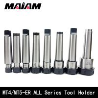 mt4 mt5 tool holder mta4 mtb4 er16 er20 er25 er32 ER40 cnc tool holder ด้านหลังดึงหางแบนตรงกลางเครื่องมือ holder er collet chuck