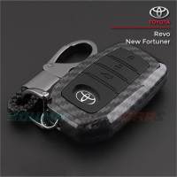 【Big Sale】เคสเคฟล่ารีโมทกุญแจรถยนต์ car key ซองกุญแจรถ Toyota รุ่น ฟอร์จูนเนอร์ New Fortuner Revo