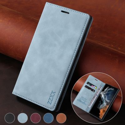 「Enjoy electronic」 For Samsung Galaxy S22 S21 S20 Plus Ultra FE S10E S10 S9 S8 Plus A12 A13 A50 A51 A52 A52S A53 Wallet Skin Feel Flip Leather Case