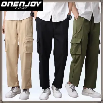 COCO KOREAN FASHION STYLE MENS Cargo Pants Jogger 6 Pocket For