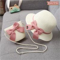 COD DSFDGESERRRRR FEEDDI Kanak-Kanak Sunshade Hat Budak Perempuan Spring dan Summer New Straw Hat Coin Purse Baby Sunscreen Beach Hat Sun Fisherman Hat