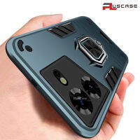 PlusCase สำหรับ Tecno Pova 5 Stand Armor Case พร้อมฝาครอบเลนส์กล้องเกรดทหาร Heavy Duty Protective Casing