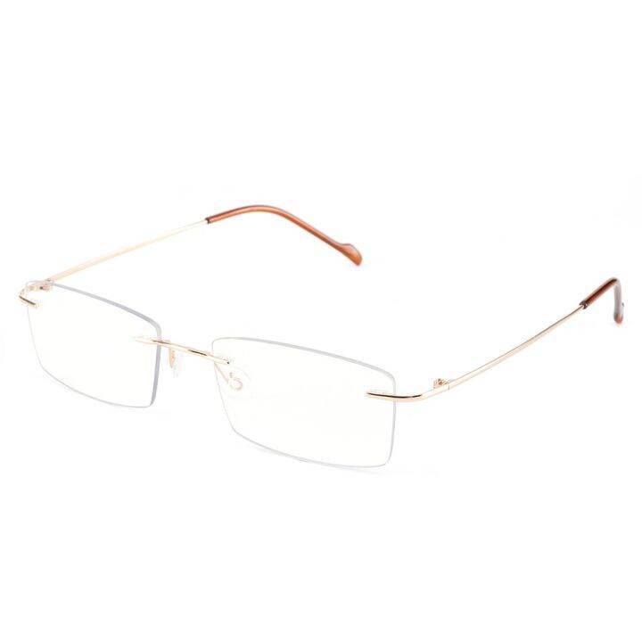 Cyxus Blue Light Filter Anti Eye Strain Computer Glasses Rimless Ultralight Women And Men 8602 Q 2579