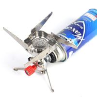 Windproof Stove Burner 3000W Foldable Camping Stove Pocket Rocket Stove for Outdoor Camping Hiking and Picnic without Gass Tank