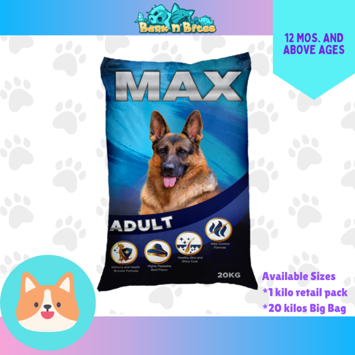 Max Dogfood for Adult made with REAL BEEF, low sodium, with Yucca