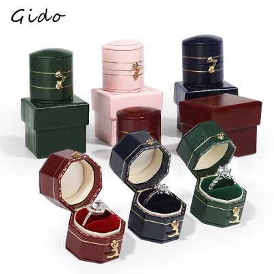 European Style Jewelry Container Decoration Box Mini Ring Box Retro Simple Earrings Ring Box